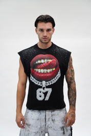 Canotta Brillant Kiss Black