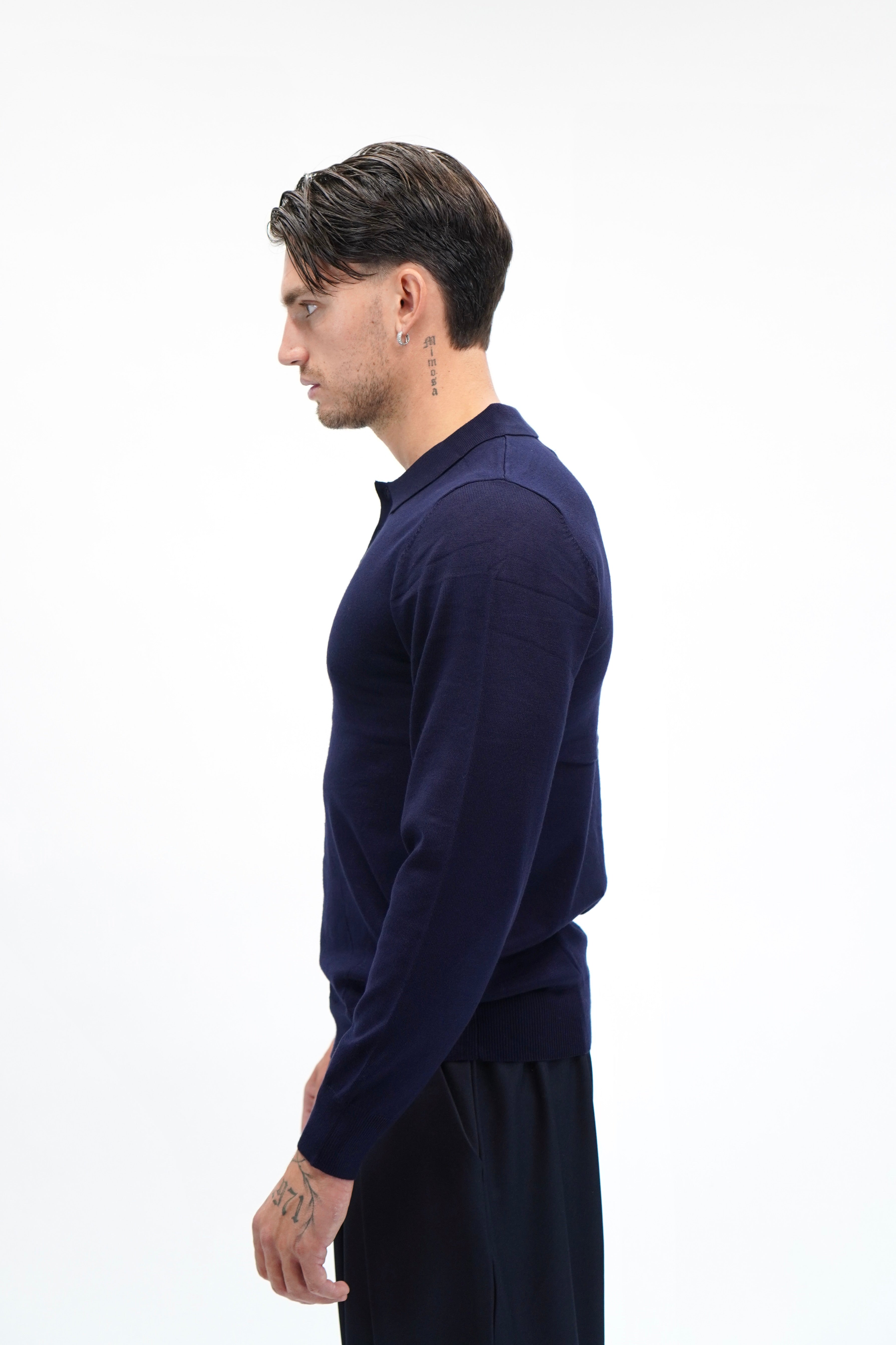 Polo Bottone Blue