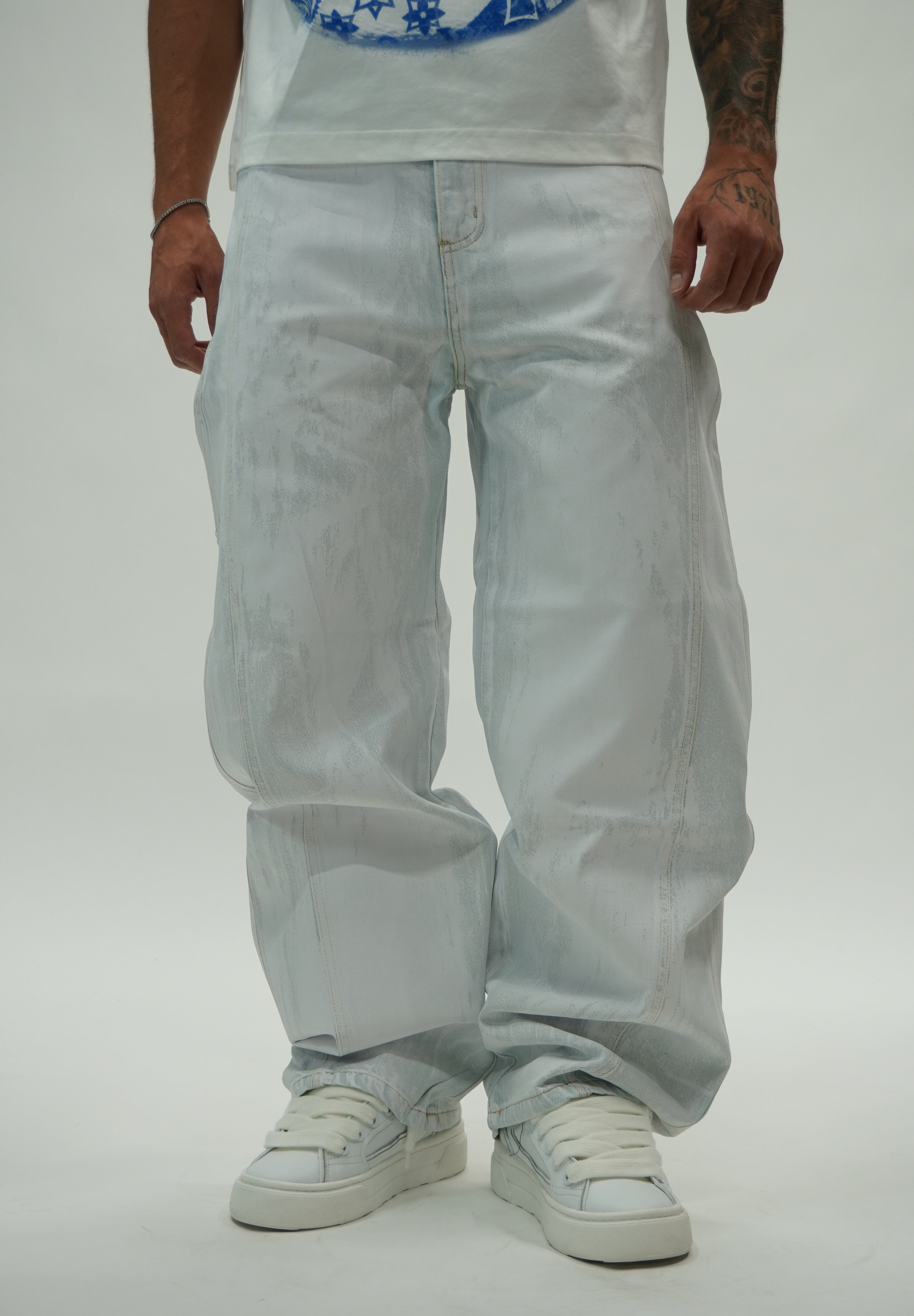 Varnish Wash Denim White