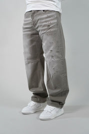 Jeans Baggy Convertible Beige