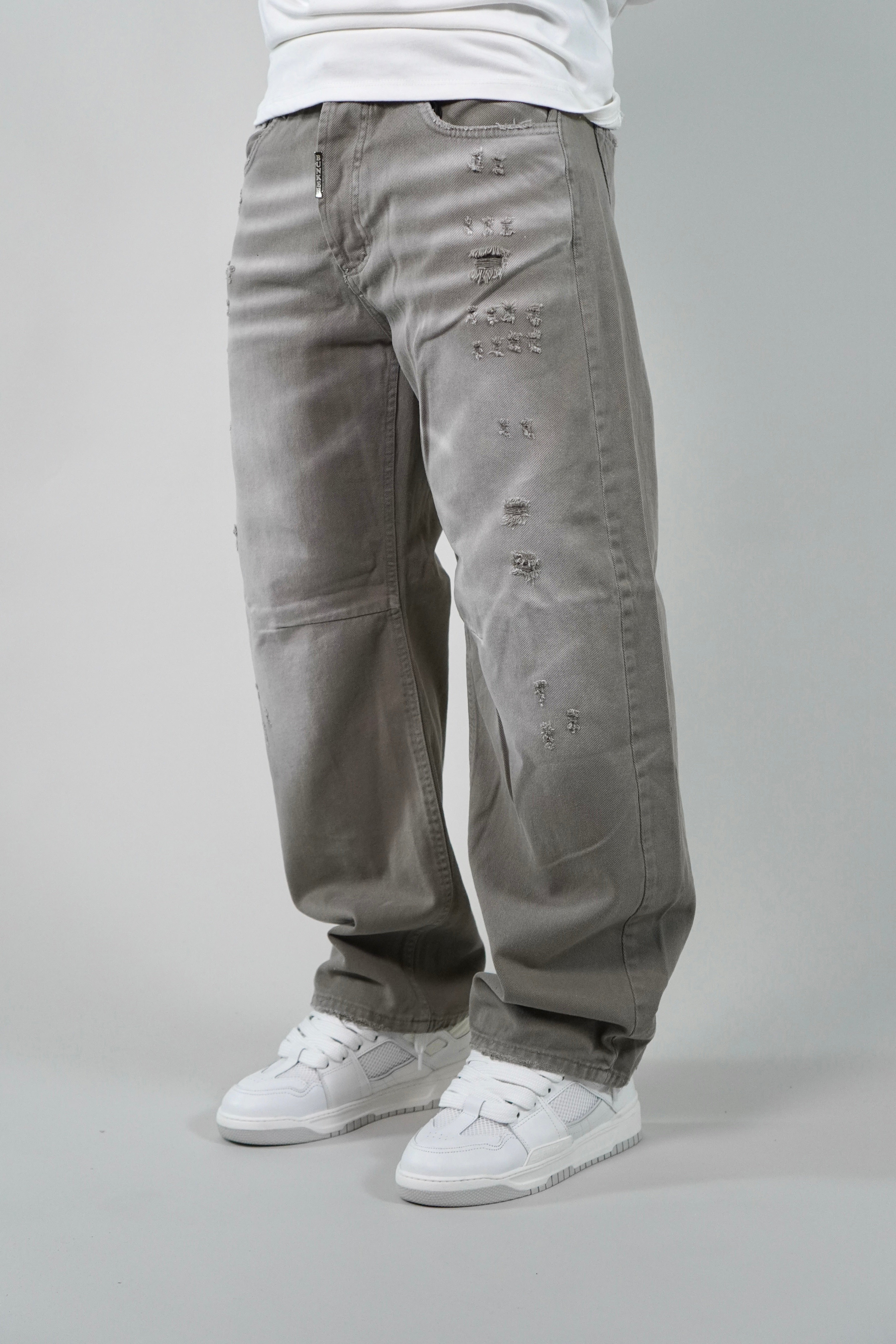 Jeans Baggy Convertible Beige