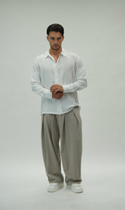Camicia Simil Seta White