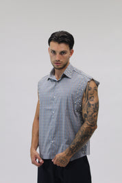 Camicia Smanicata Pearl Sky