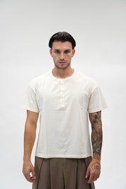 T- shirt Serafino Jersey White