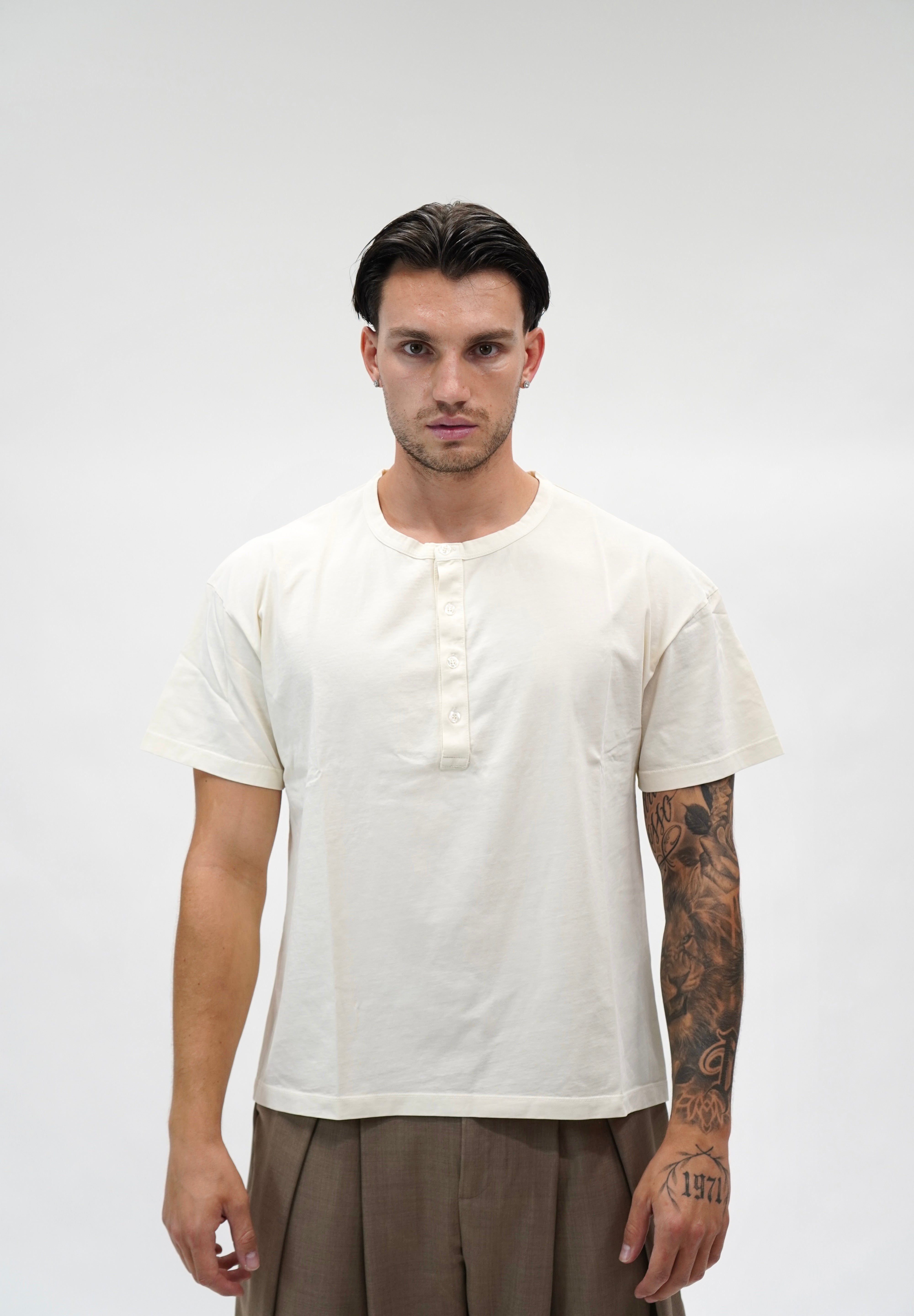 T- shirt Serafino Jersey White