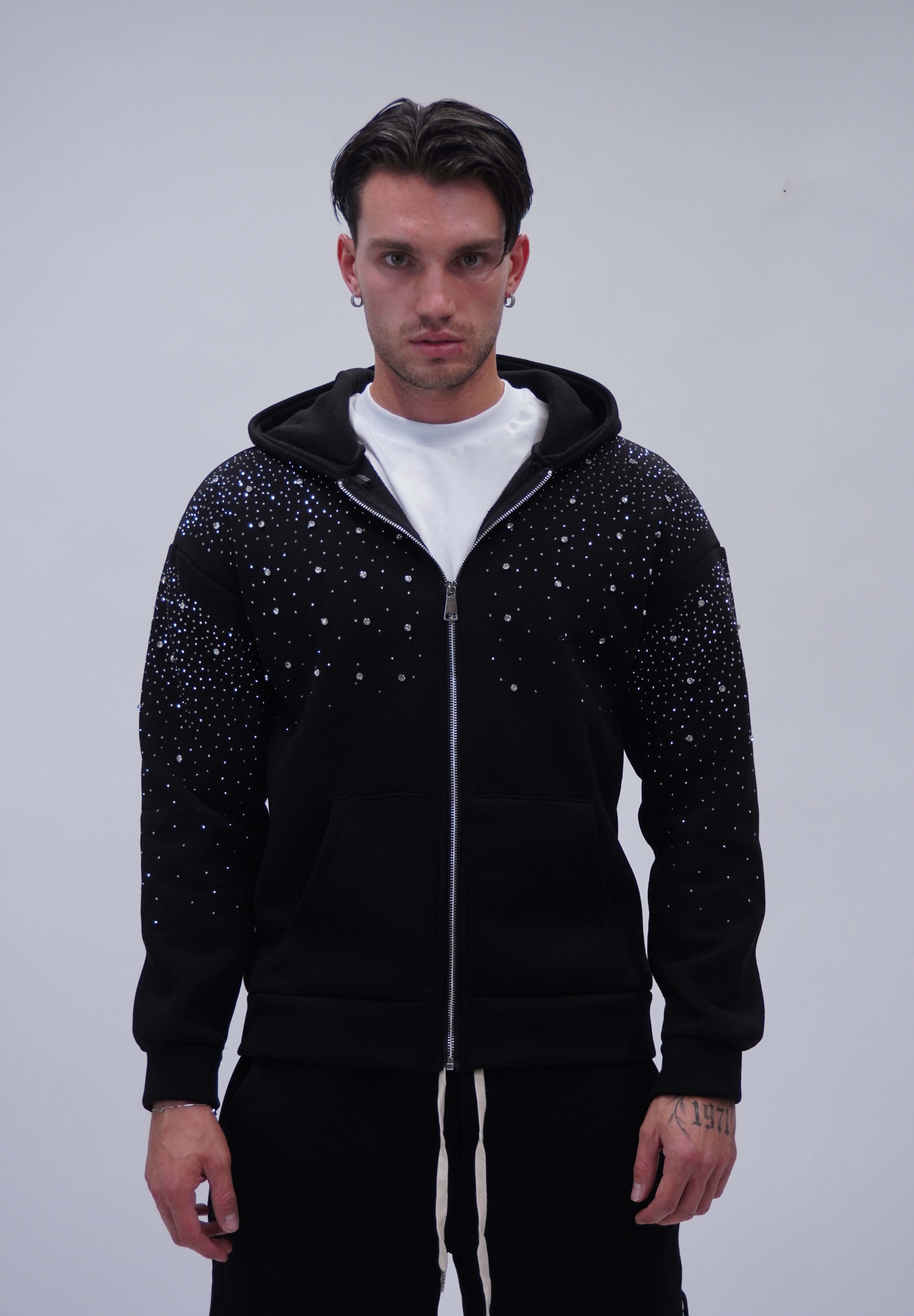 Hoodie Swarovsky Zip