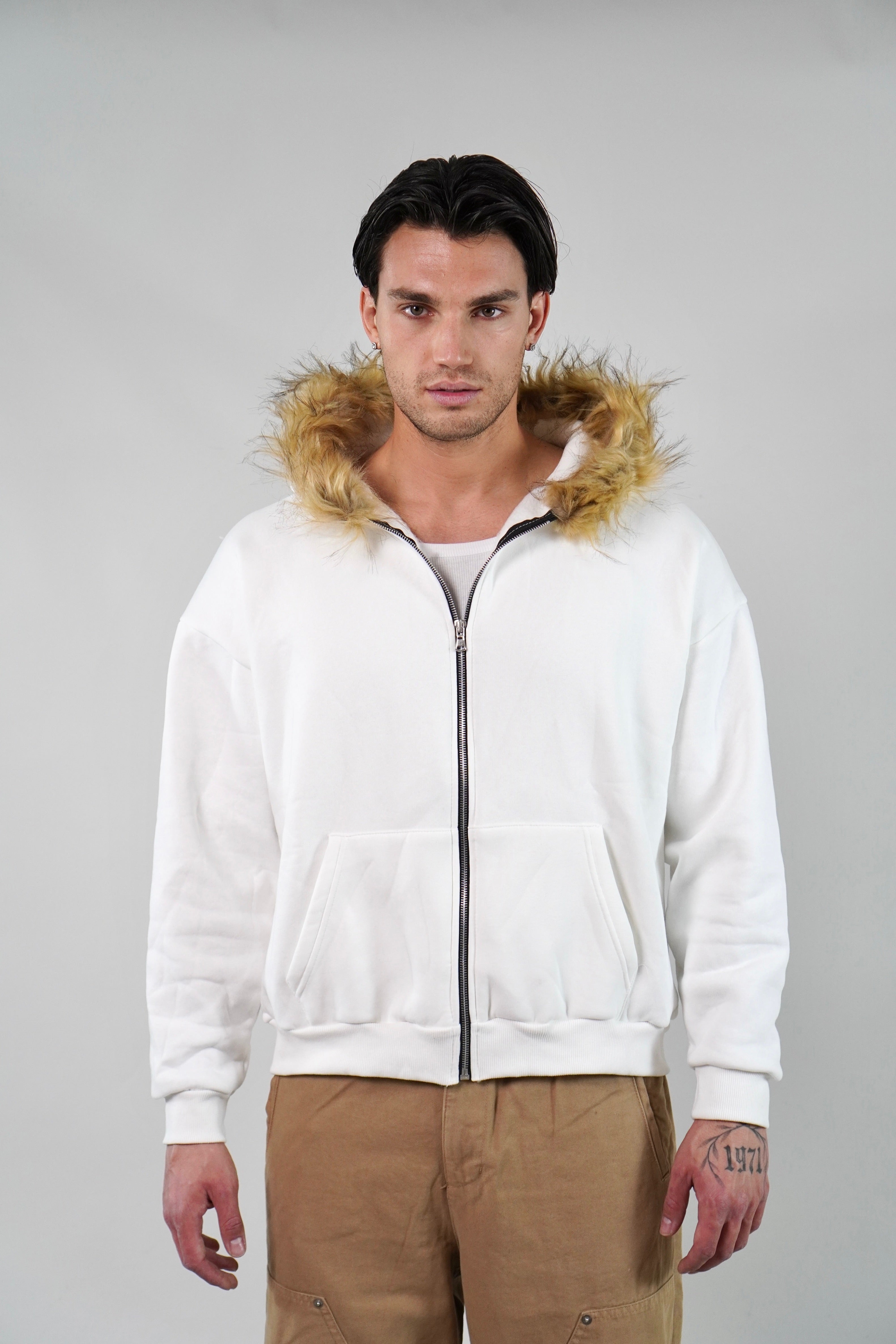 Felpa Fur White