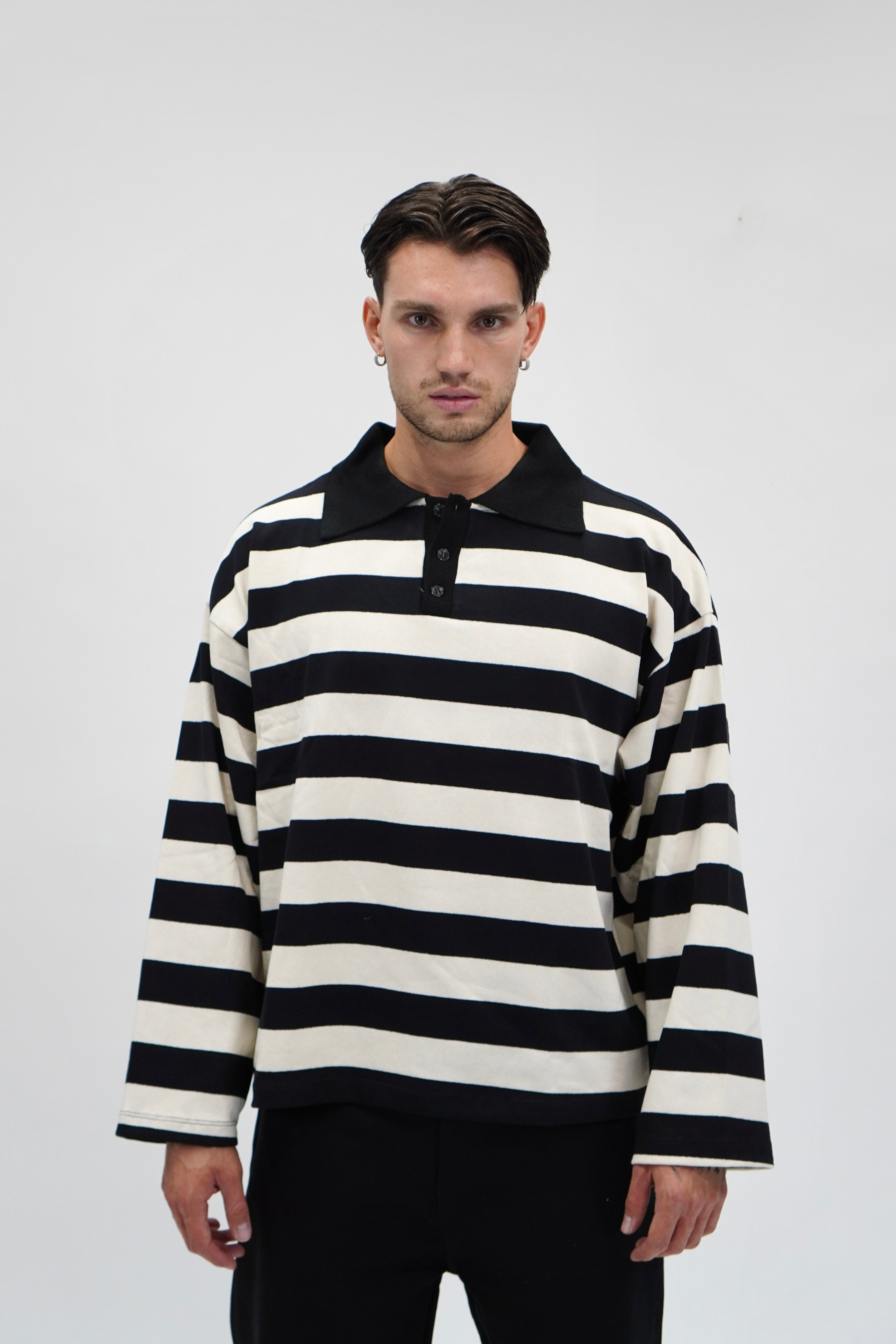 Polo Stripes Black & White