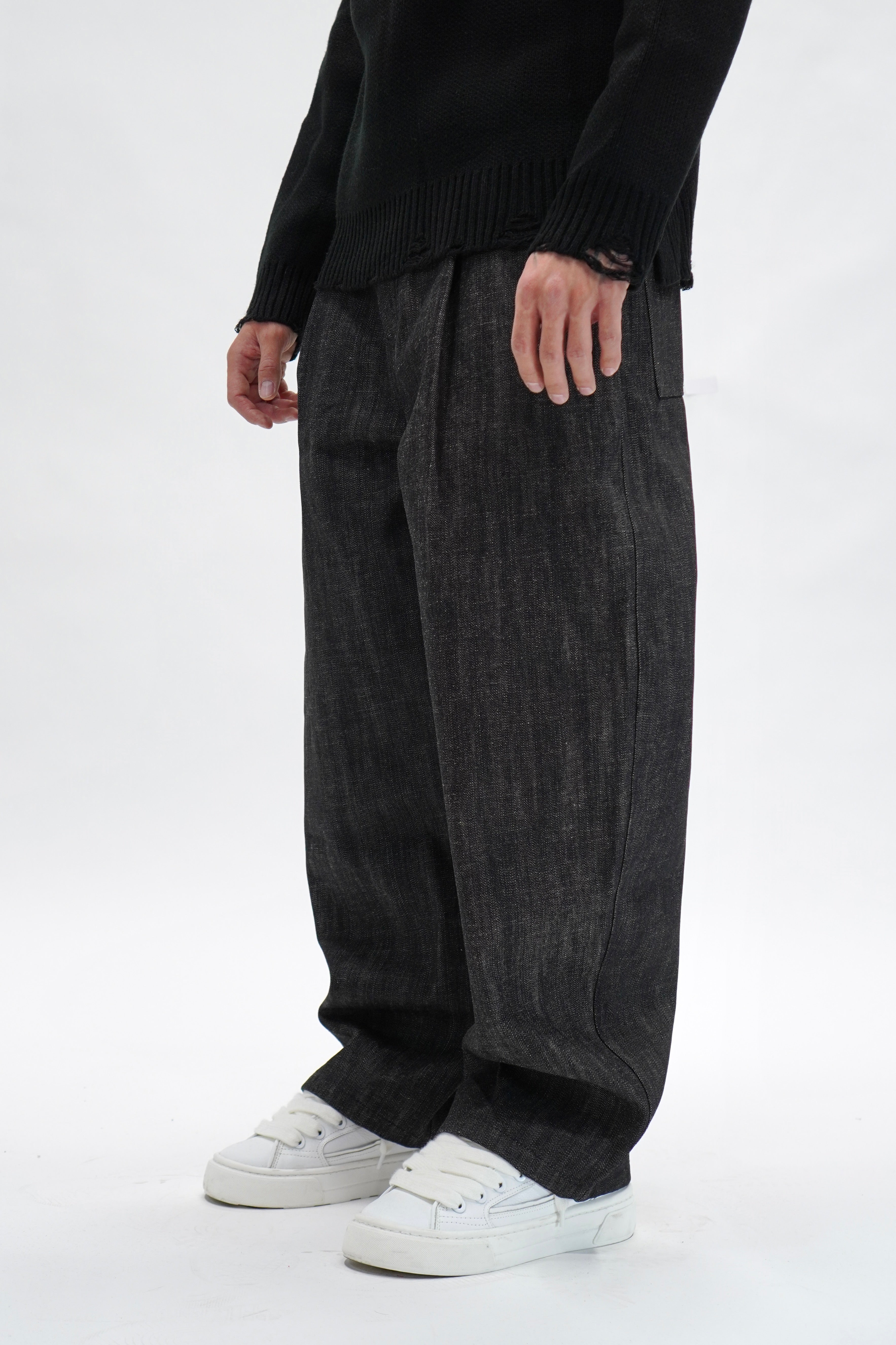 Jeans Baggy Selvedge Black