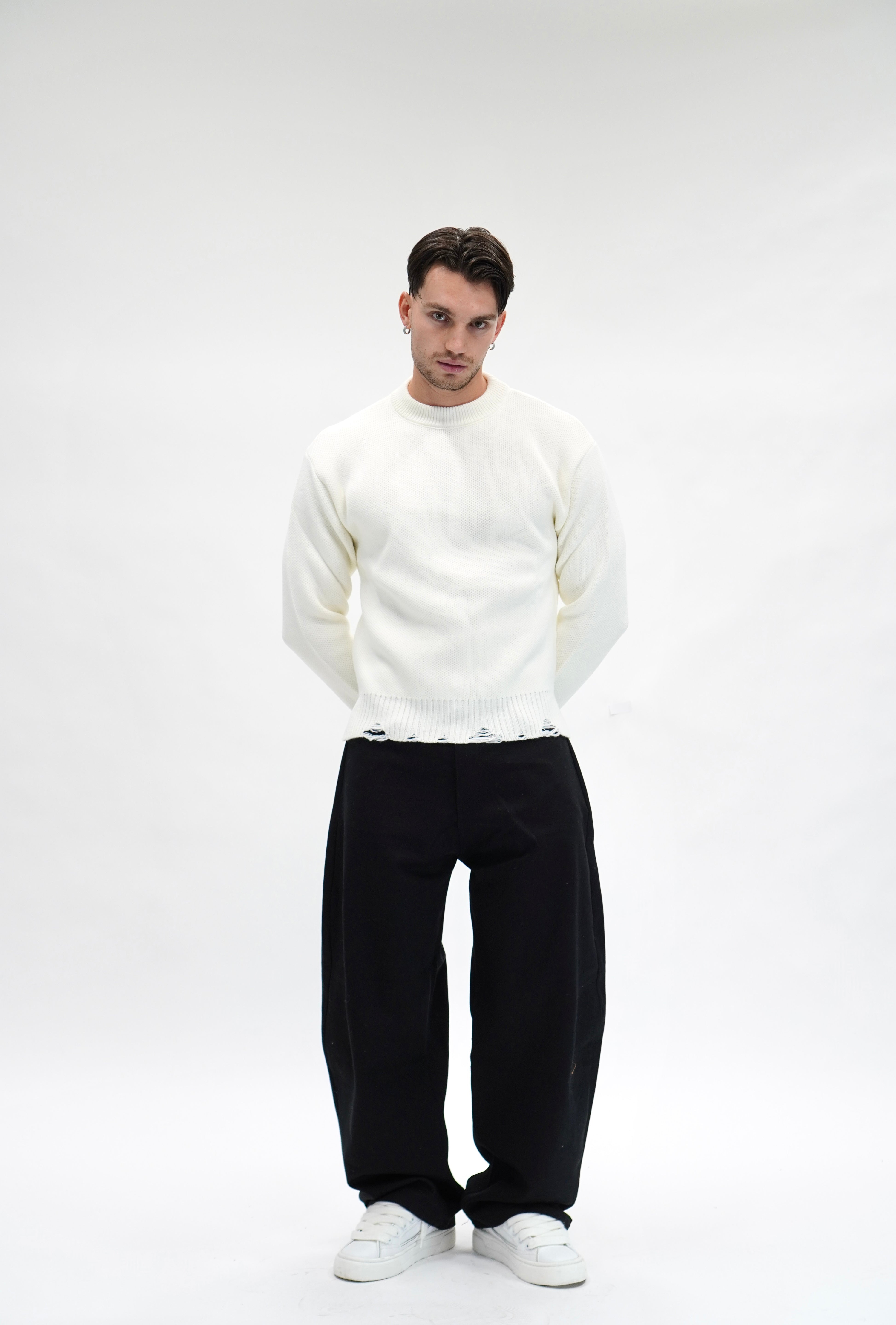 Maglione Rupture White