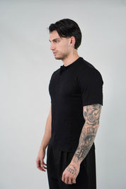 T-Shirt Serafino Black