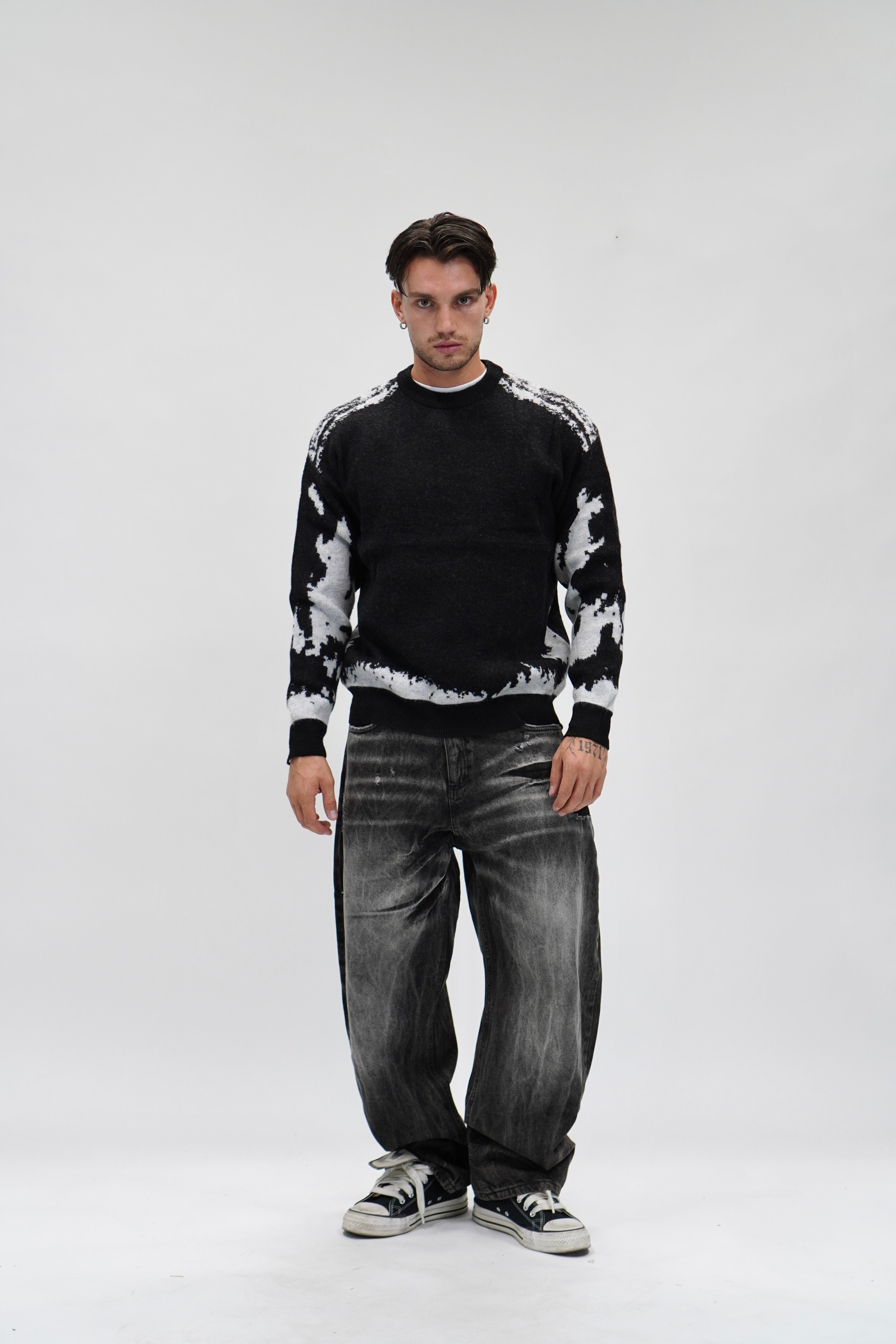 Maglione Zebra Black