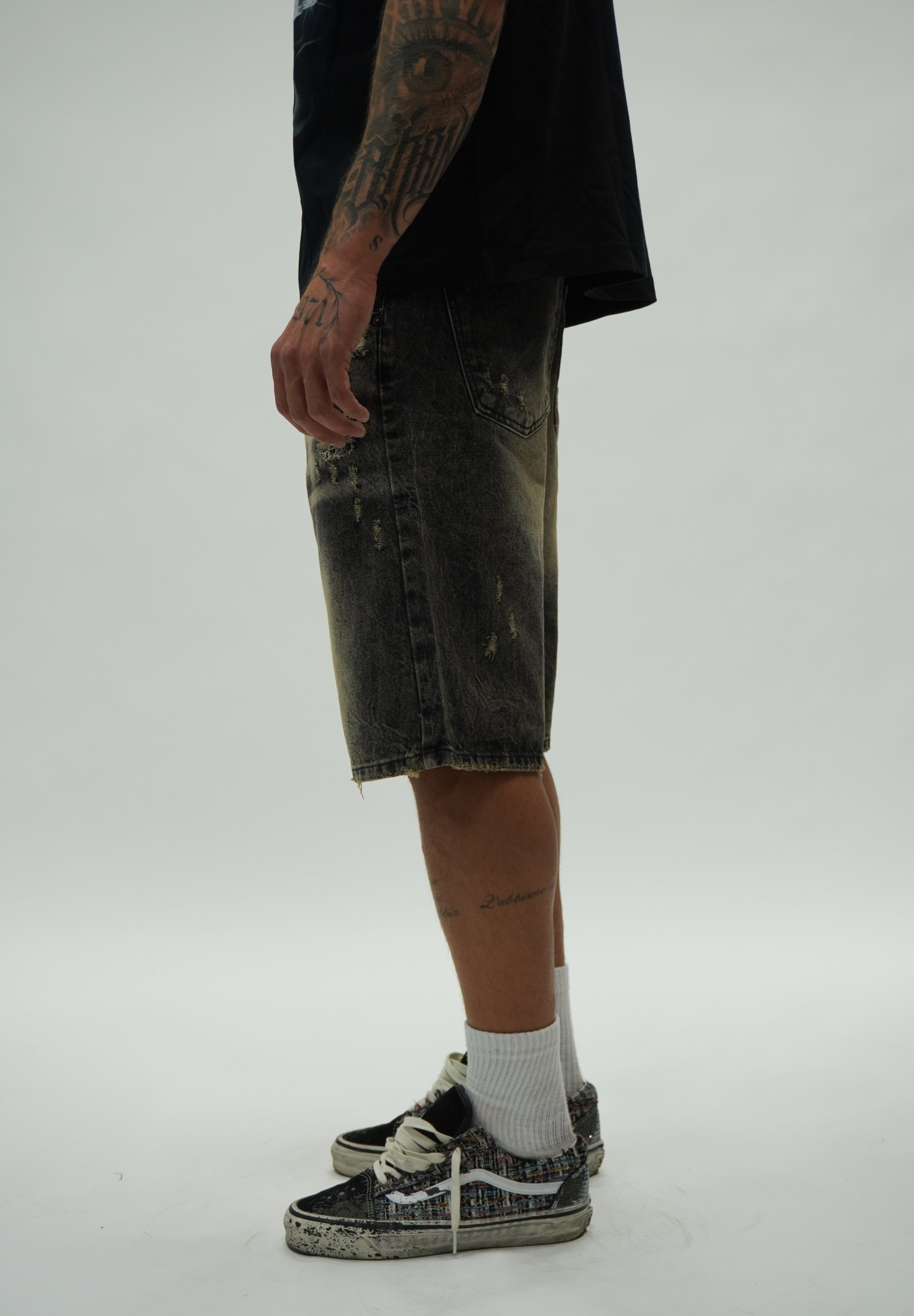 SHORT JEANS UOMO ART STRARCK BLACK