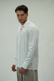 Camicia Simil Seta White