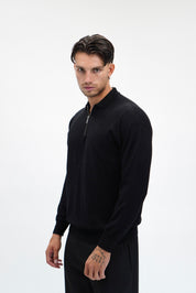 Polo Zip Black