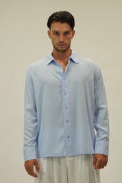 Camicia Simil Seta Sky