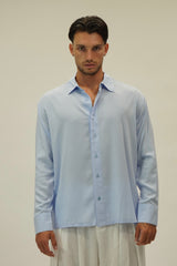 Camicia Simil Seta Sky