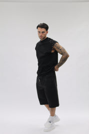 Canotta Borchie Black