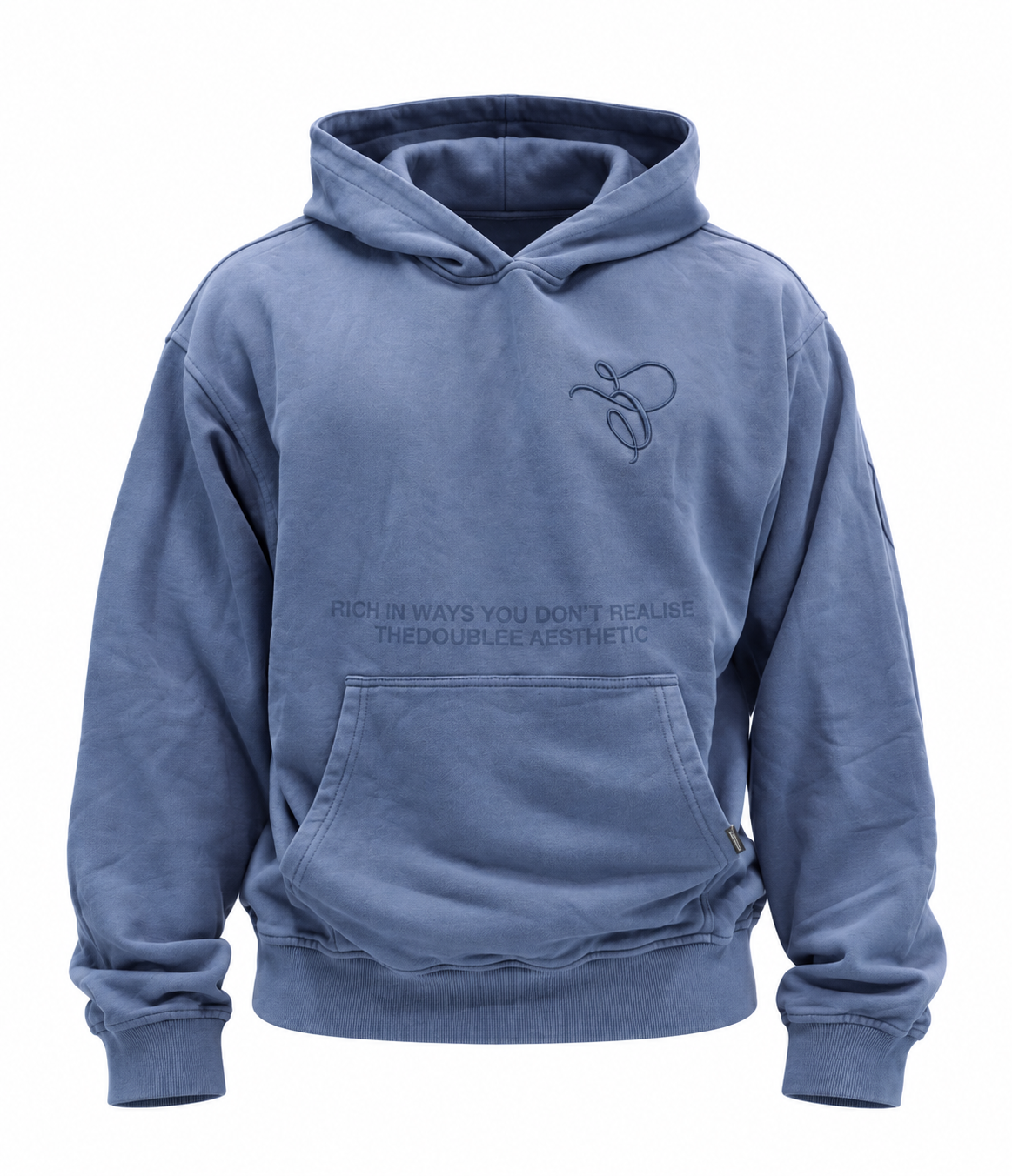 Hoodie Italic Blue