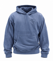 Hoodie Italic Blue