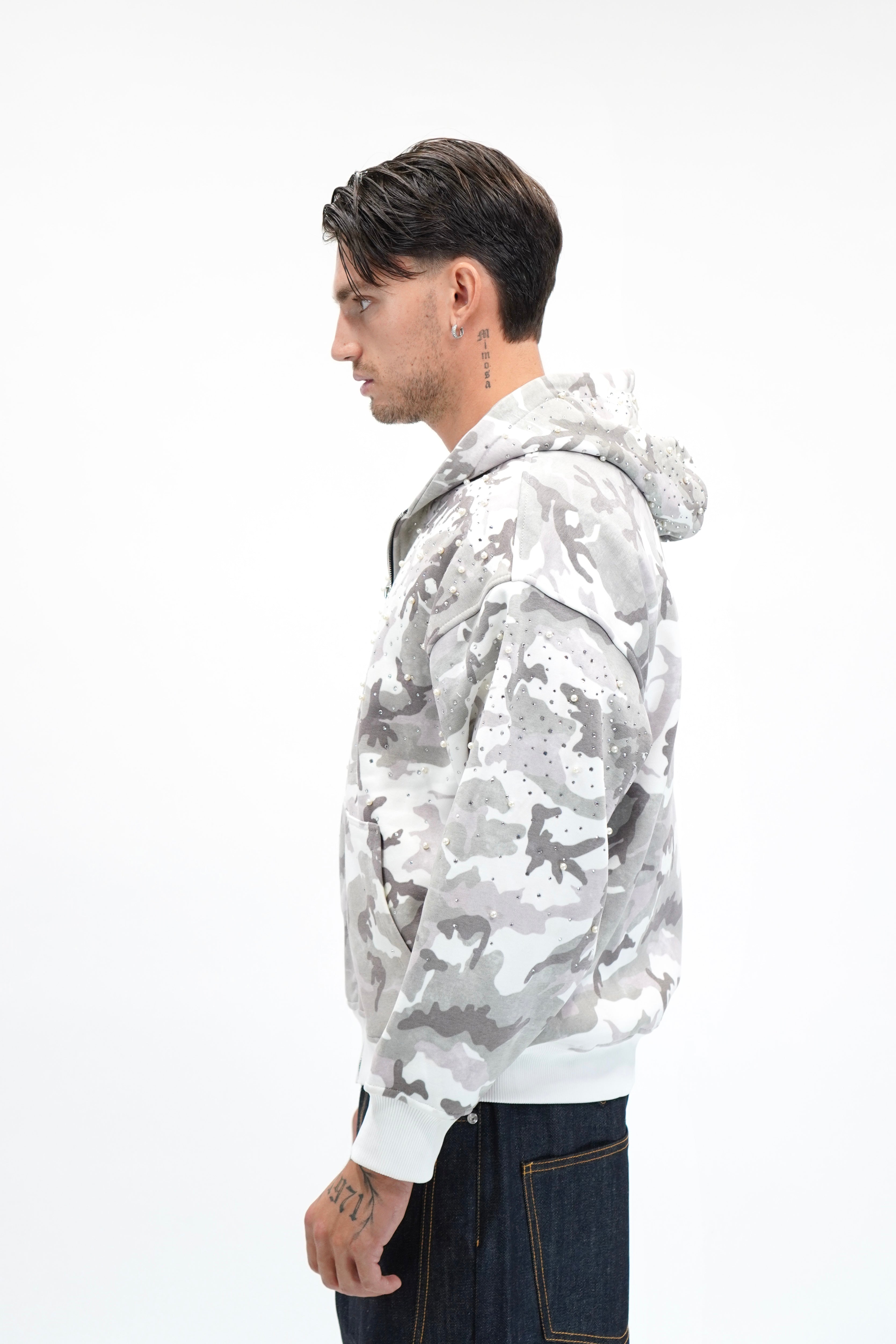 Hoodie Camo & Pearl