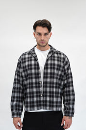 Camicia Checked Flanella Black