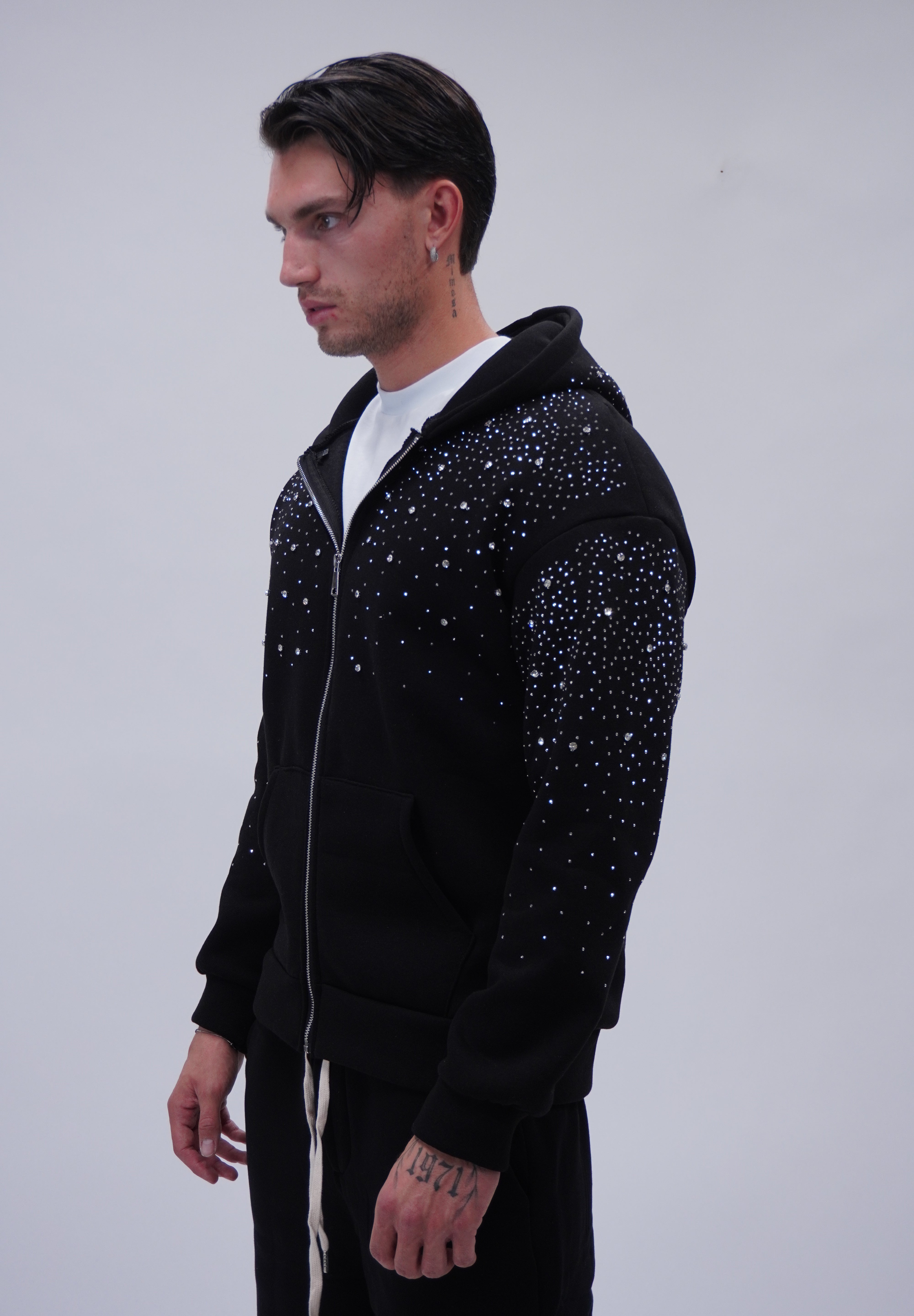 Hoodie Swarovsky Zip