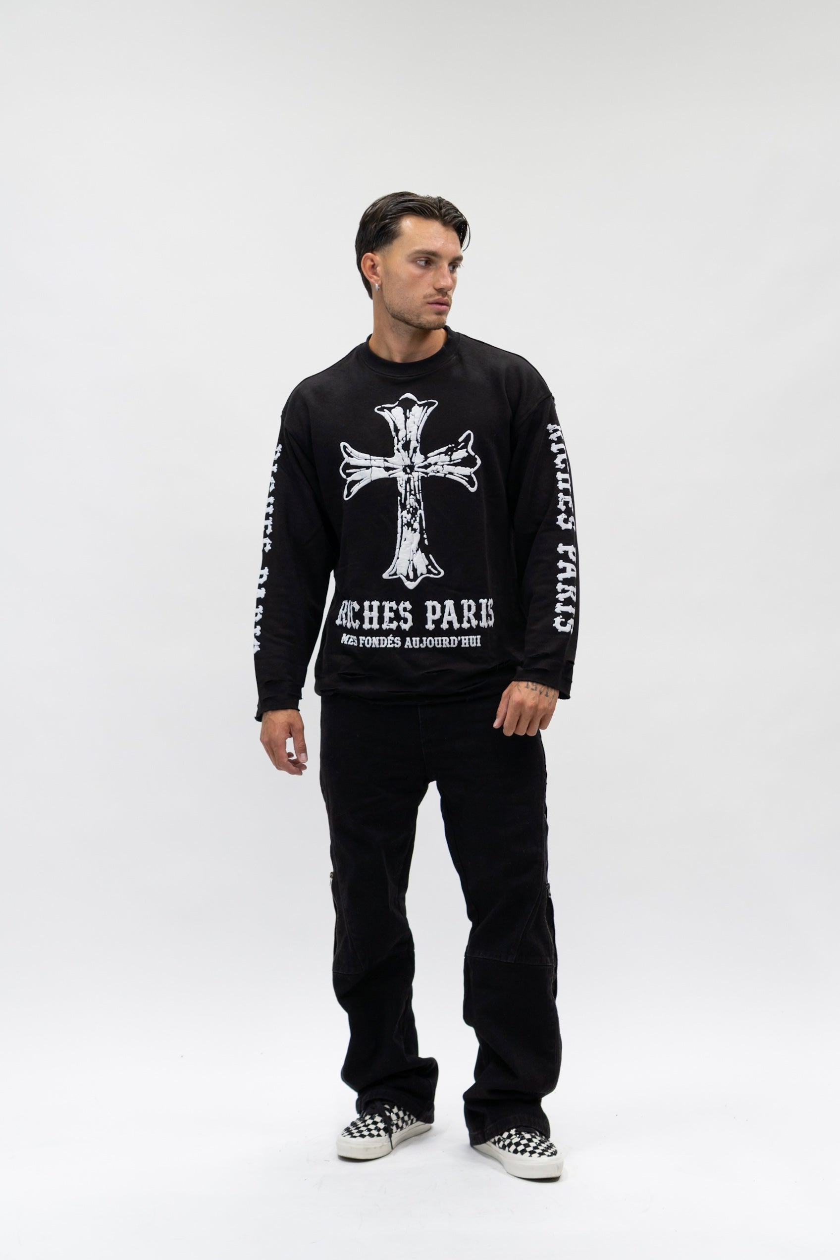 Jeans Flare Svarovsky Black