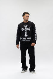 Jeans Flare Svarovsky Black