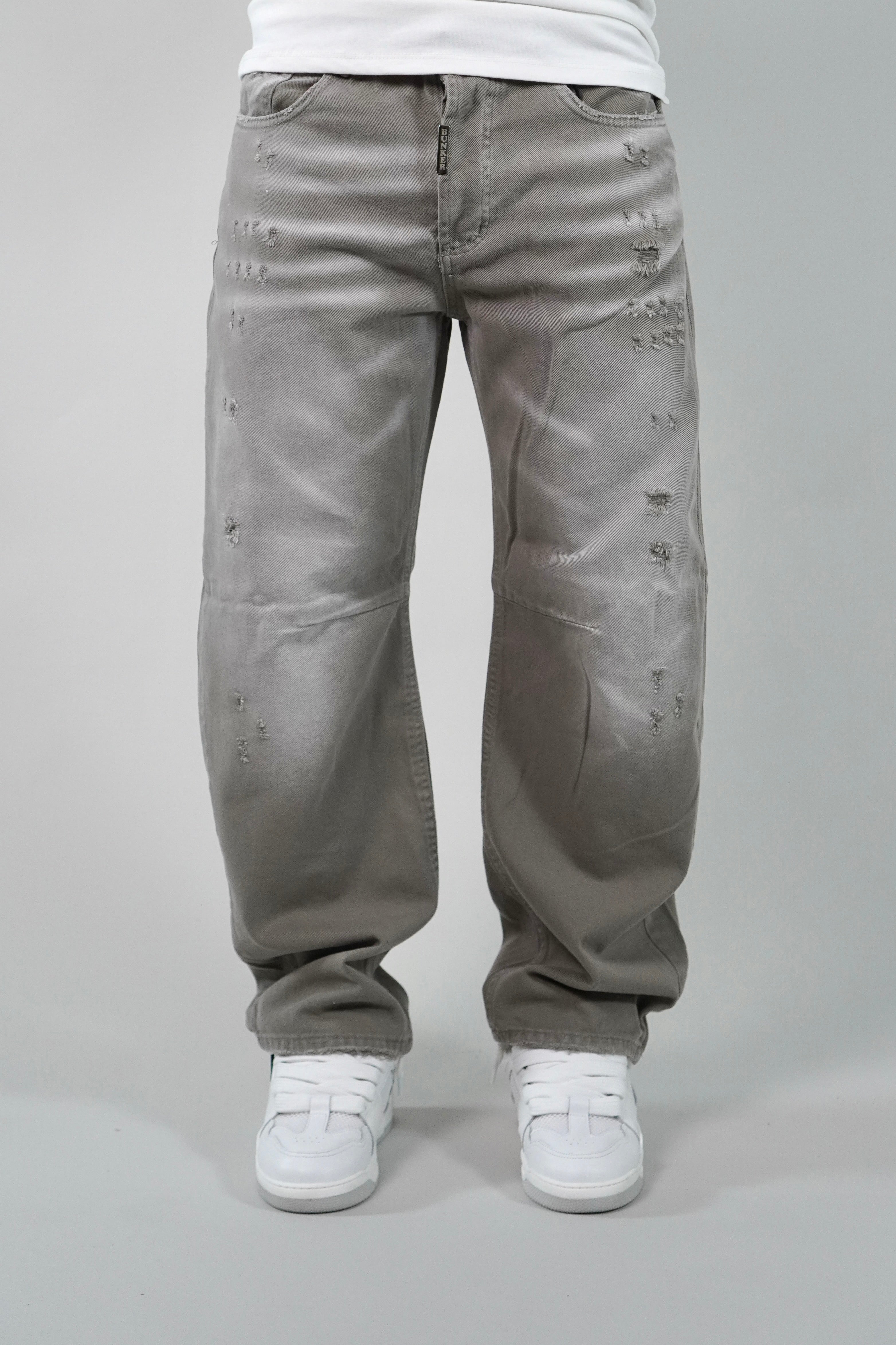 Jeans Baggy Convertible Beige