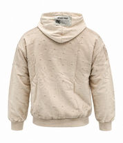 Hoodie Riches Distressed Sand