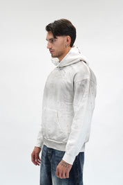 Hoodie Riches Distressed White