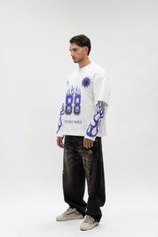 Longsleeve Double Flame White