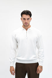 Polo Zip White