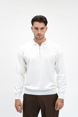 Polo Zip White