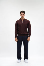 Polo Zip Moka
