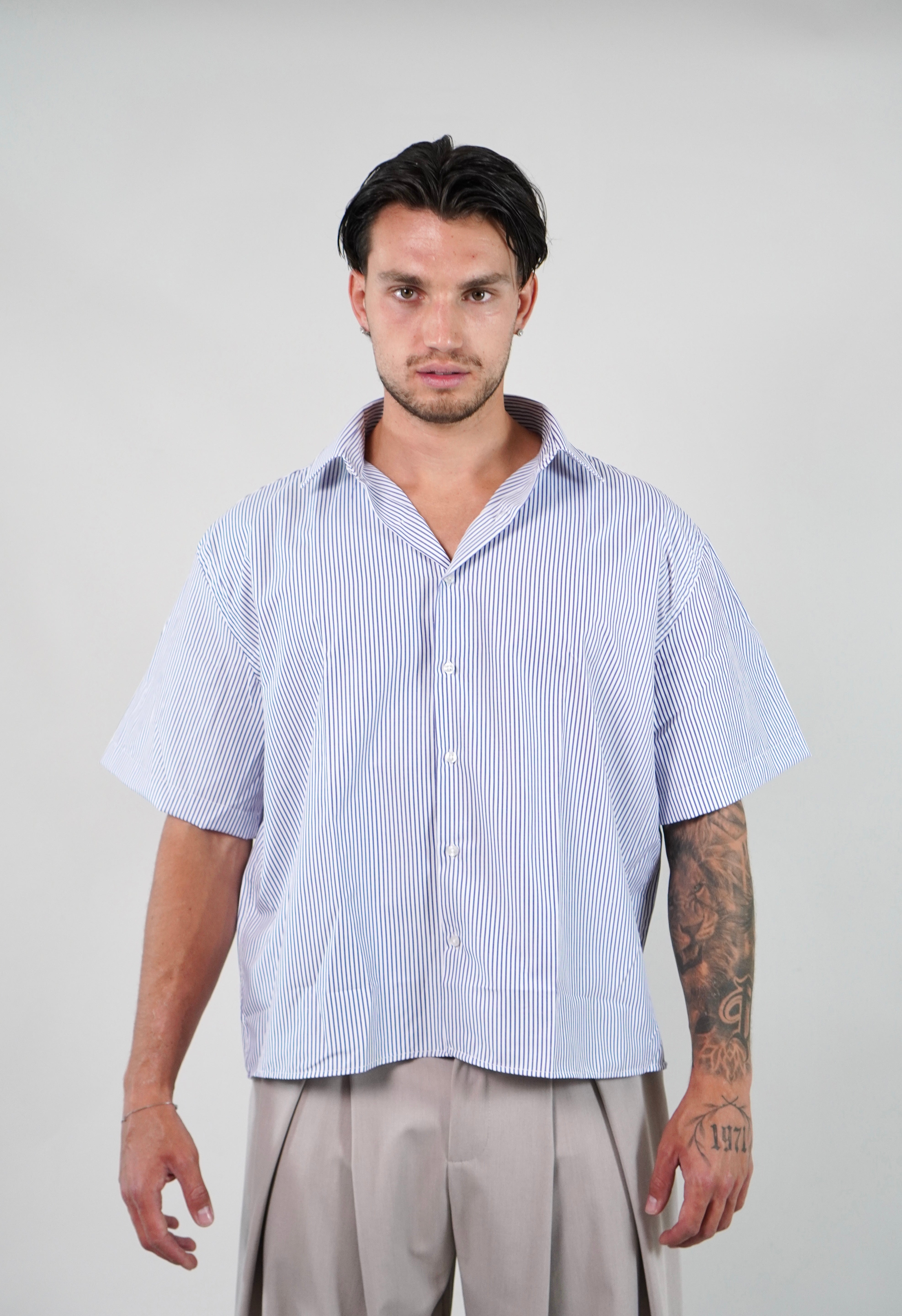 Camicia Crop Sartoriale