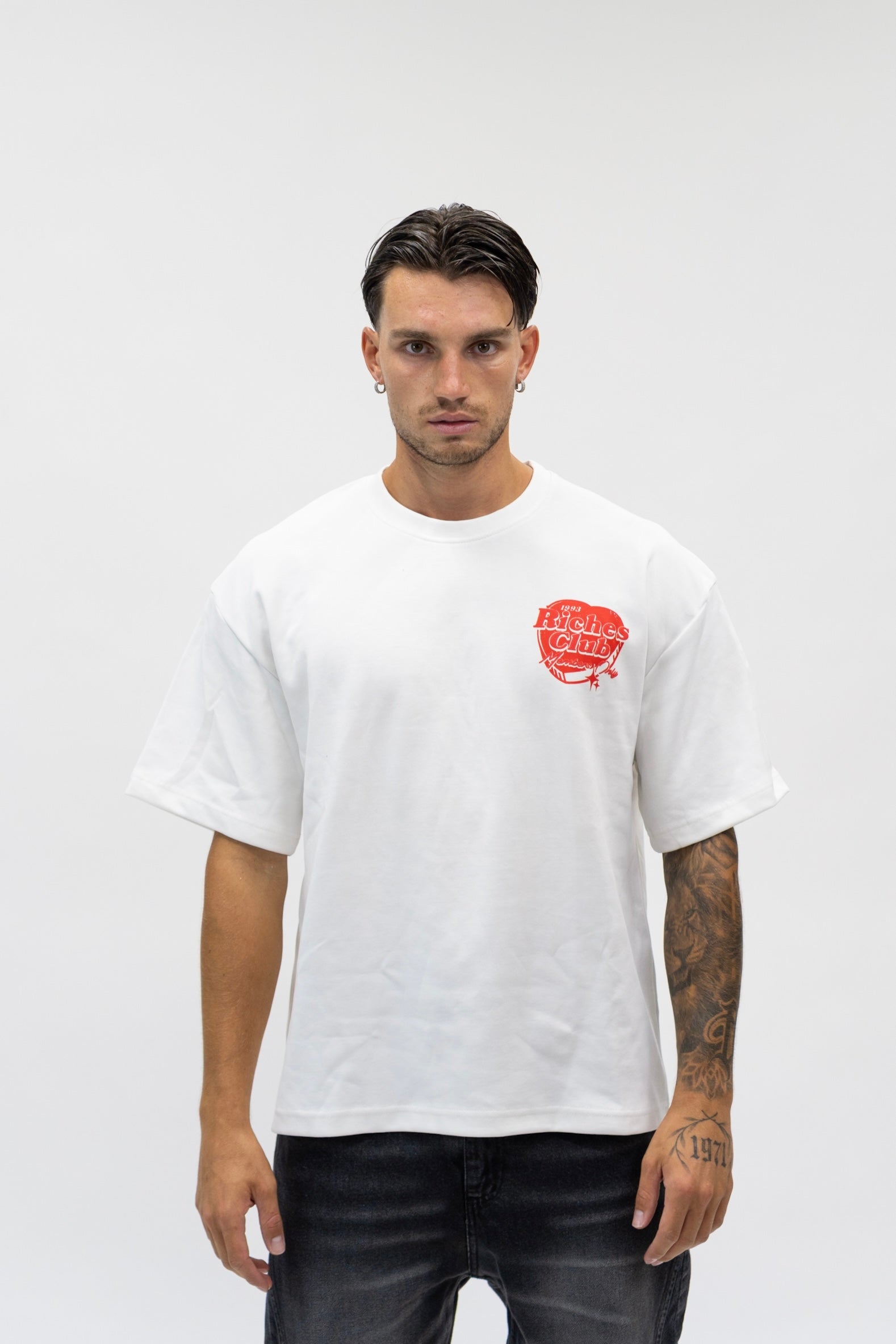 T-shirt Heart White