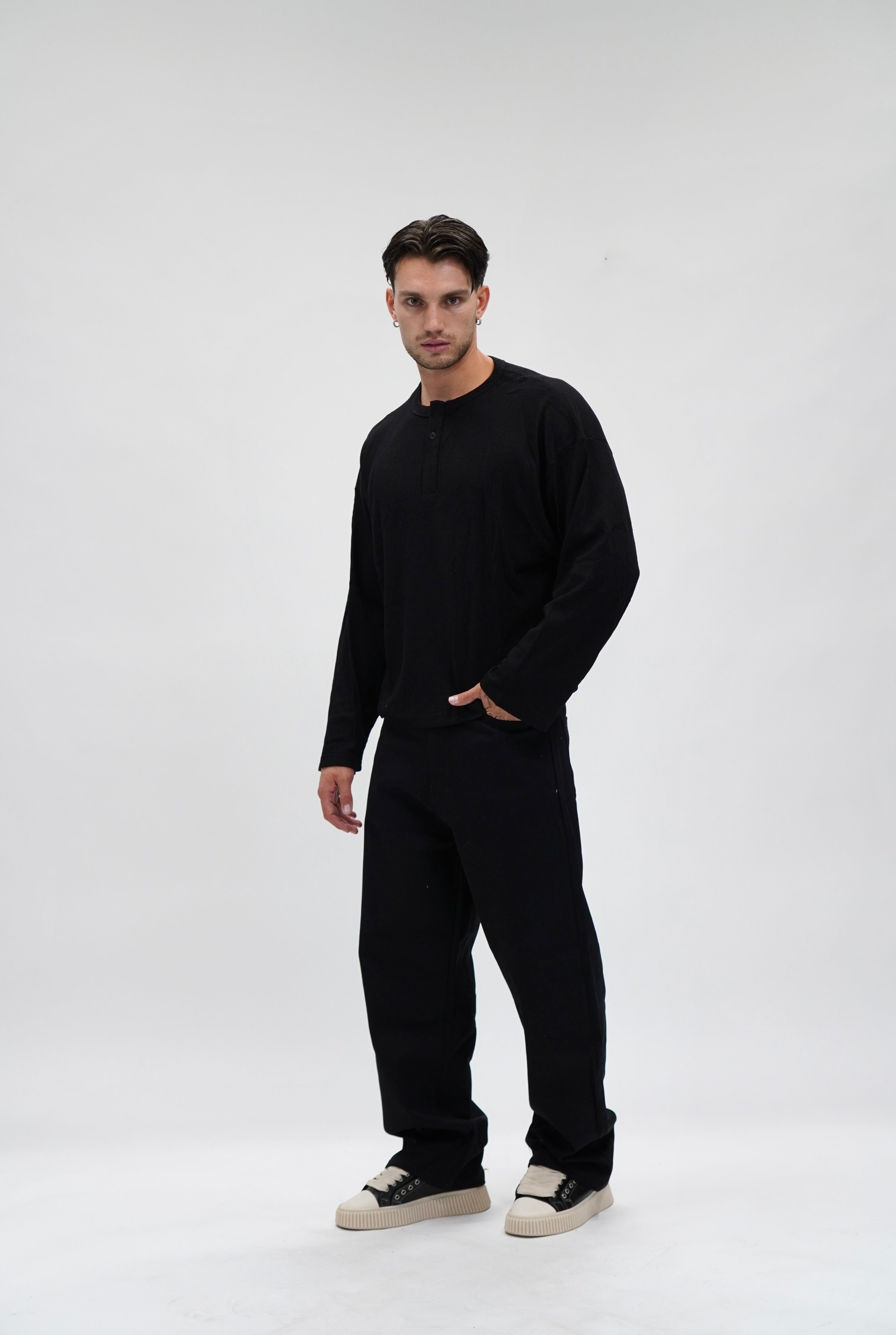 Longsleeve Thermal Serafino Black