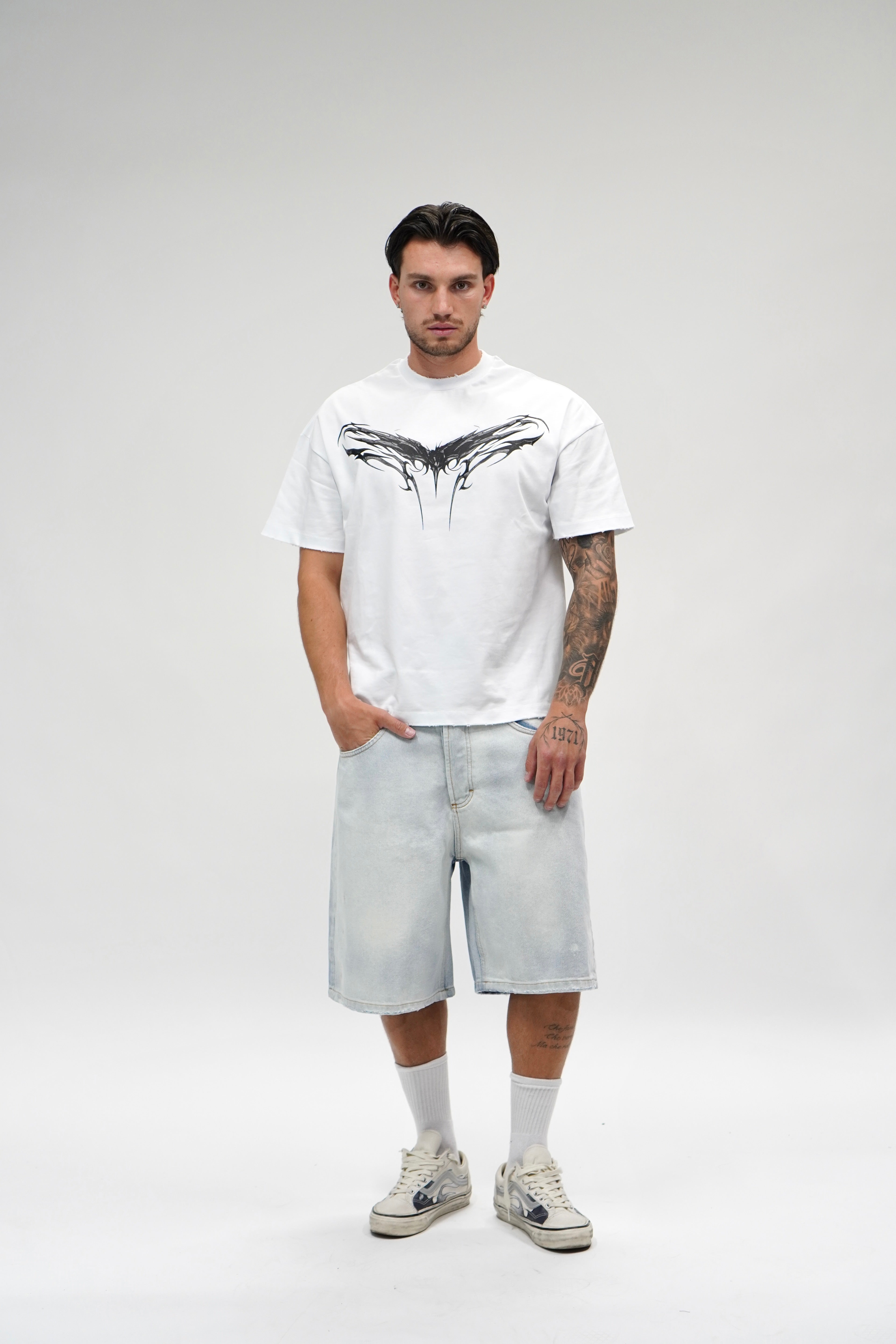 T-shirt Chrome White