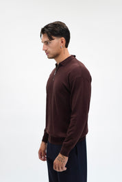 Polo Zip Moka