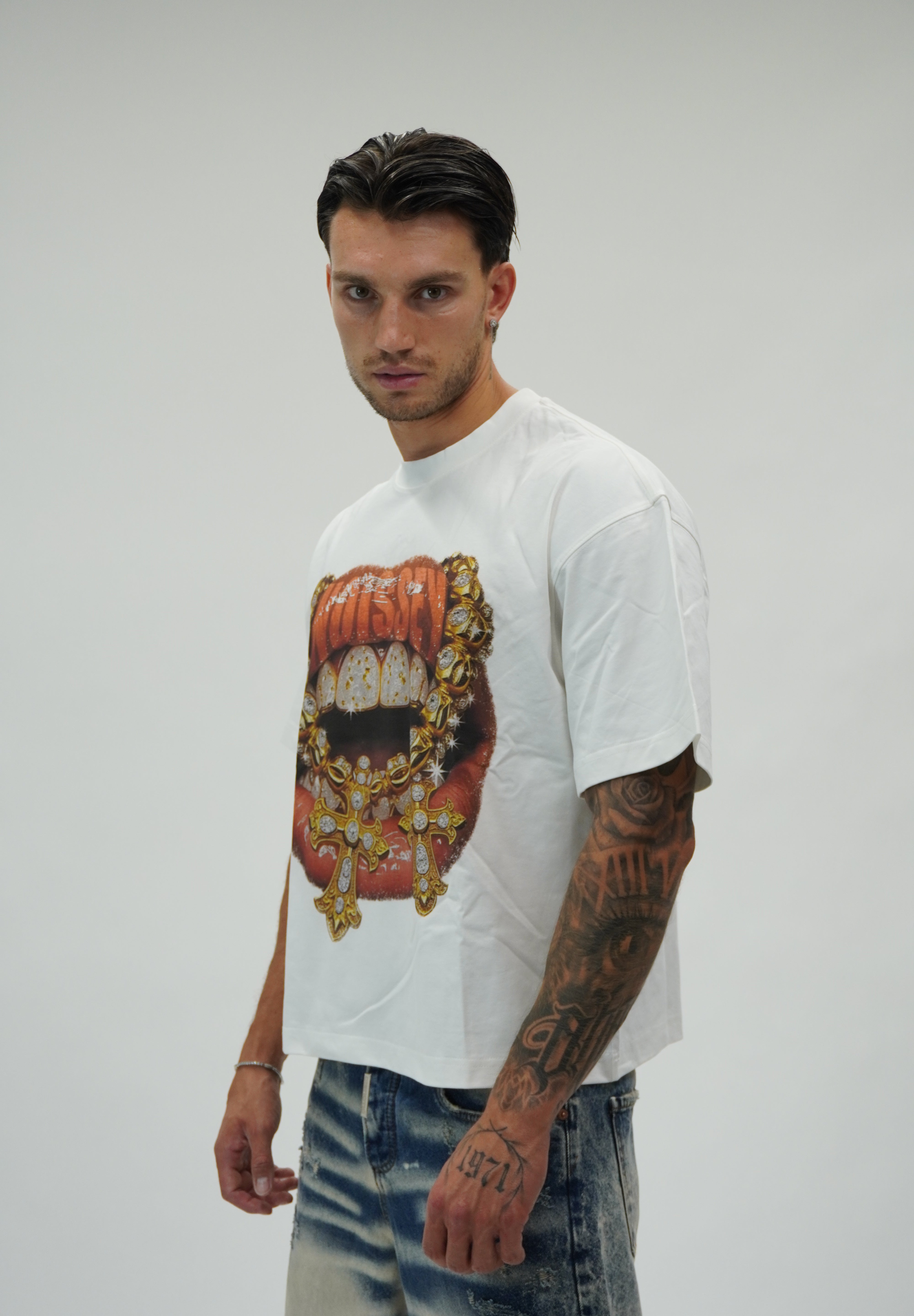 T-shirt Noissey Gold cross