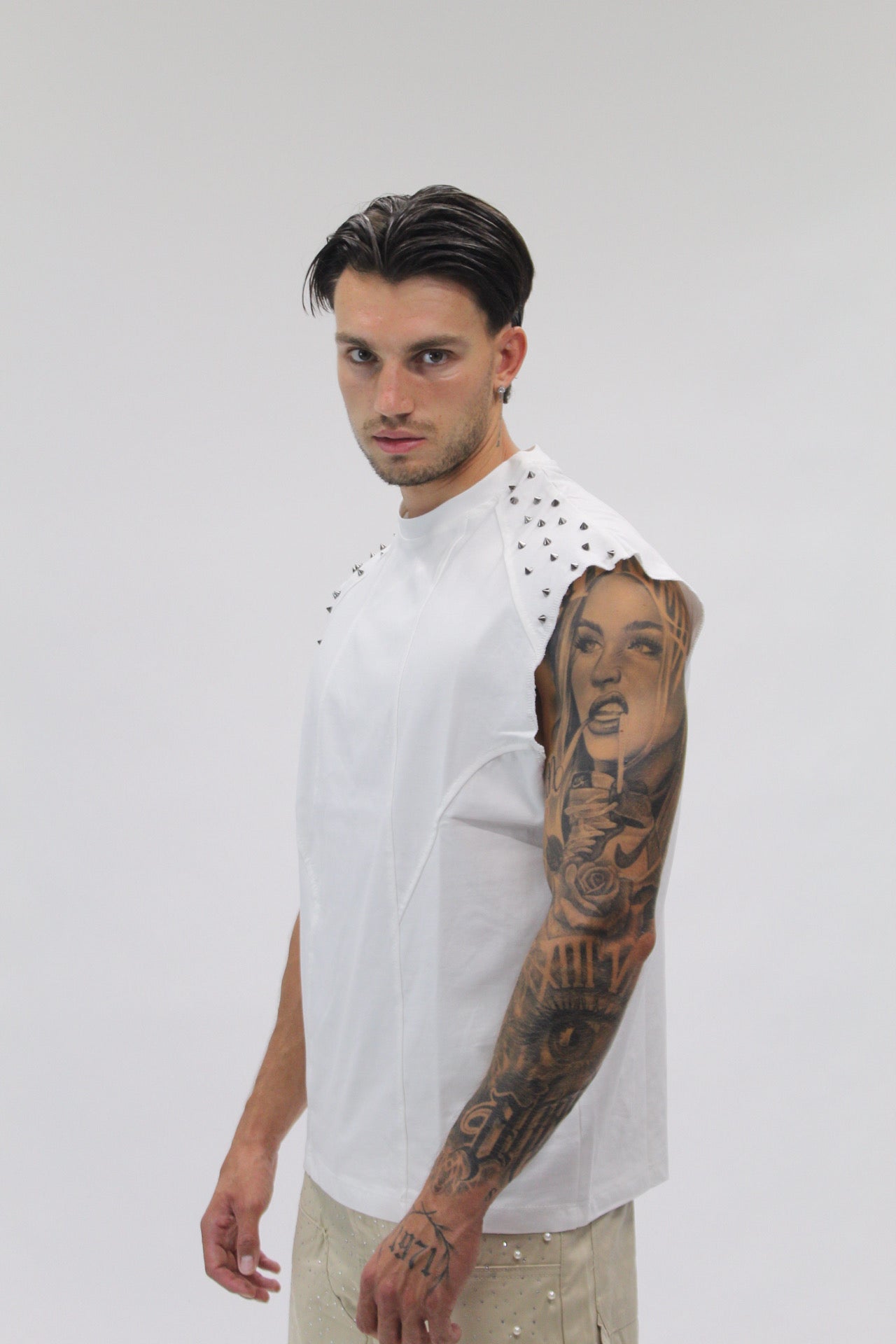 Canotta Borchie White