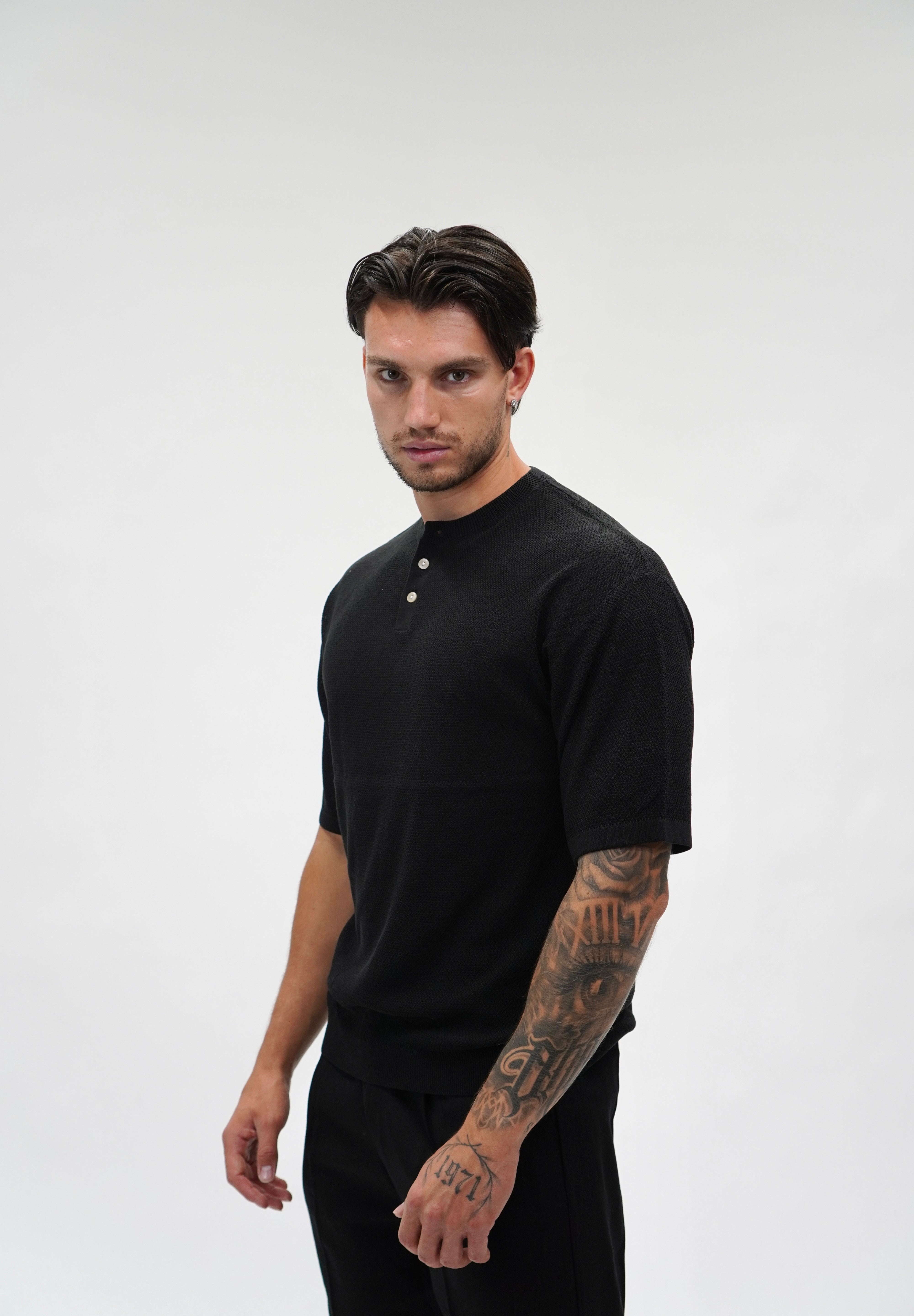 T-shirt Serafino Black