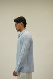 Camicia Simil Seta Sky