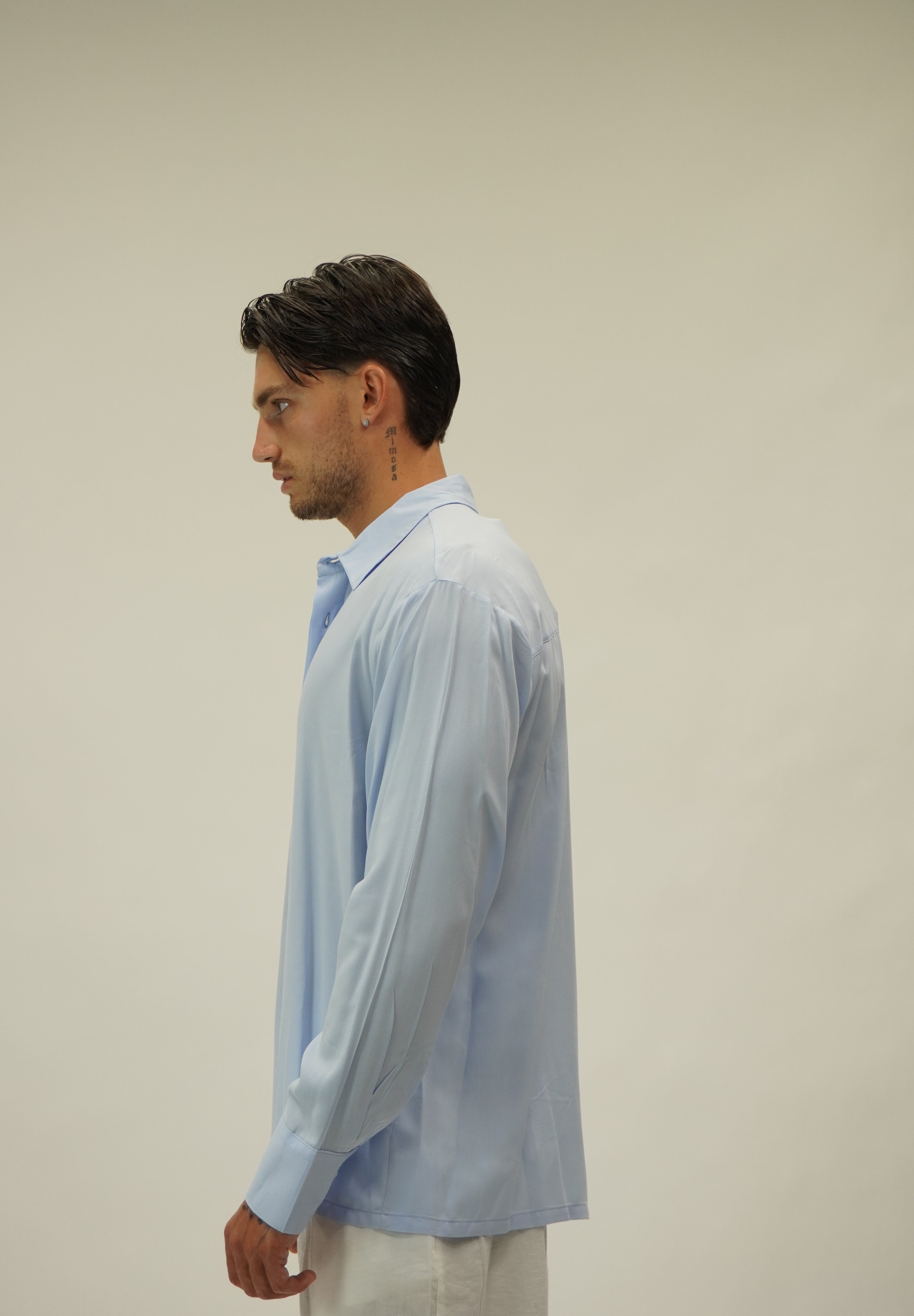 Camicia Simil Seta Sky