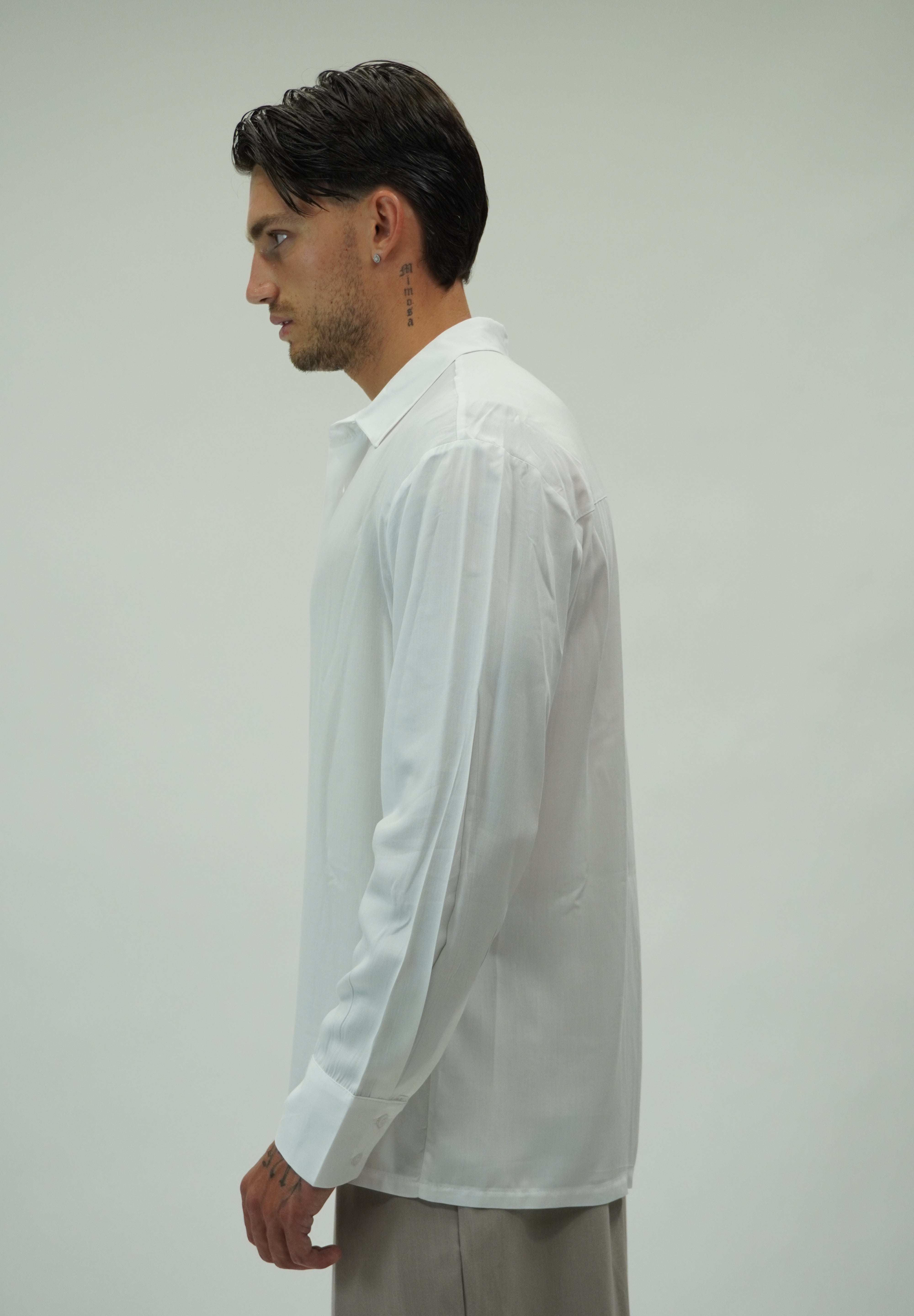 Camicia Simil Seta White