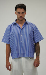 Camicia Boxy Sartoriale Blu