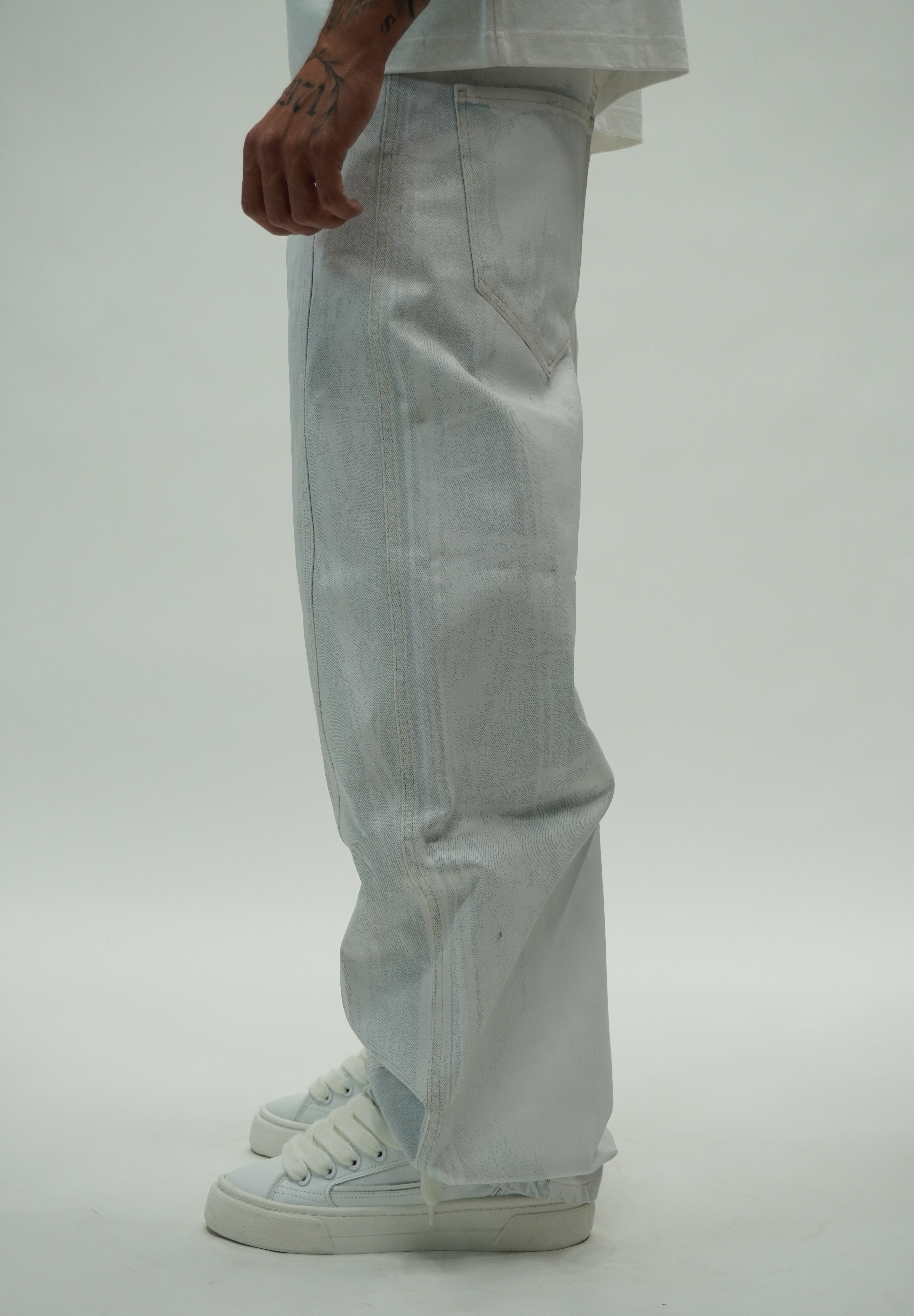 Varnish Wash Denim White