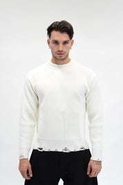 Maglione Rupture White